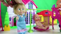 Barbie İkiz Bebeklerle Parkta Eğleniyor Maşa ve Yaramazlıkları - Çizgi Film Tadında
