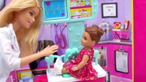 Bebé carreras médicos muñeca Dr. conocido Oficina juego juguete vídeo Visitar cookieswirlc barbie