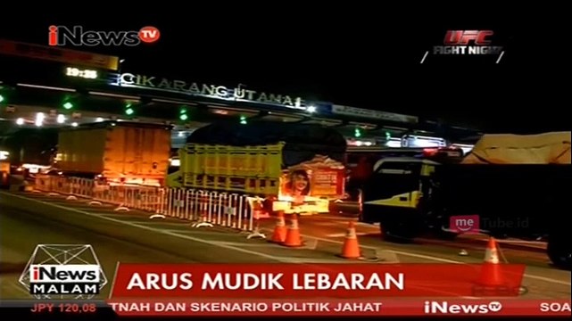 Gerbang Tol Cikarang Utama Ramai Lancar