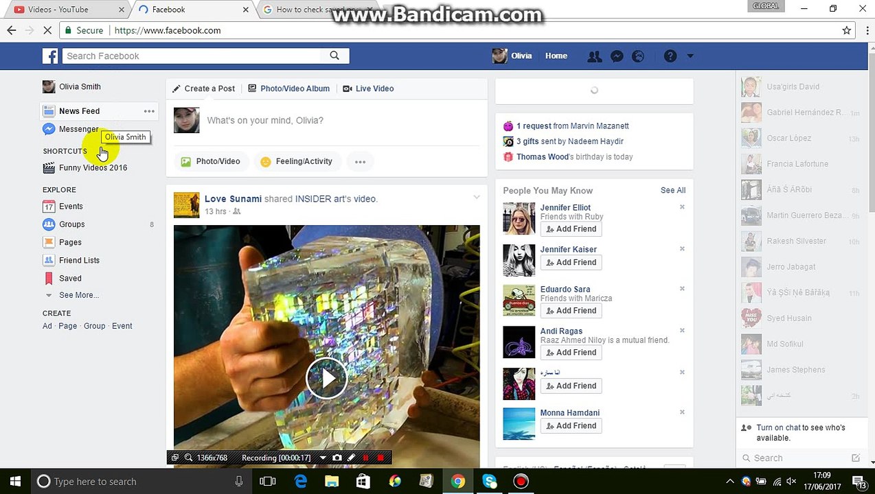 How to check saved post on facebook account