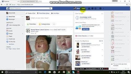 How to check friend list on facebook