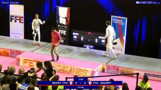 FDJ - Finale Fleuret Hommes Axel Gaudry vs Alexis Bessy