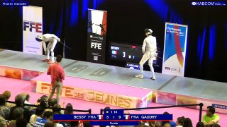 FDJ -  Finale Fleuret Hommes Axel Gaudry vs Alexis Bessy