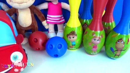 Kukuli Bowling oynuyor - Tinky Minky Kukuli Bowling turnuvası yapıyor  Kukuli Bowling seti challenge