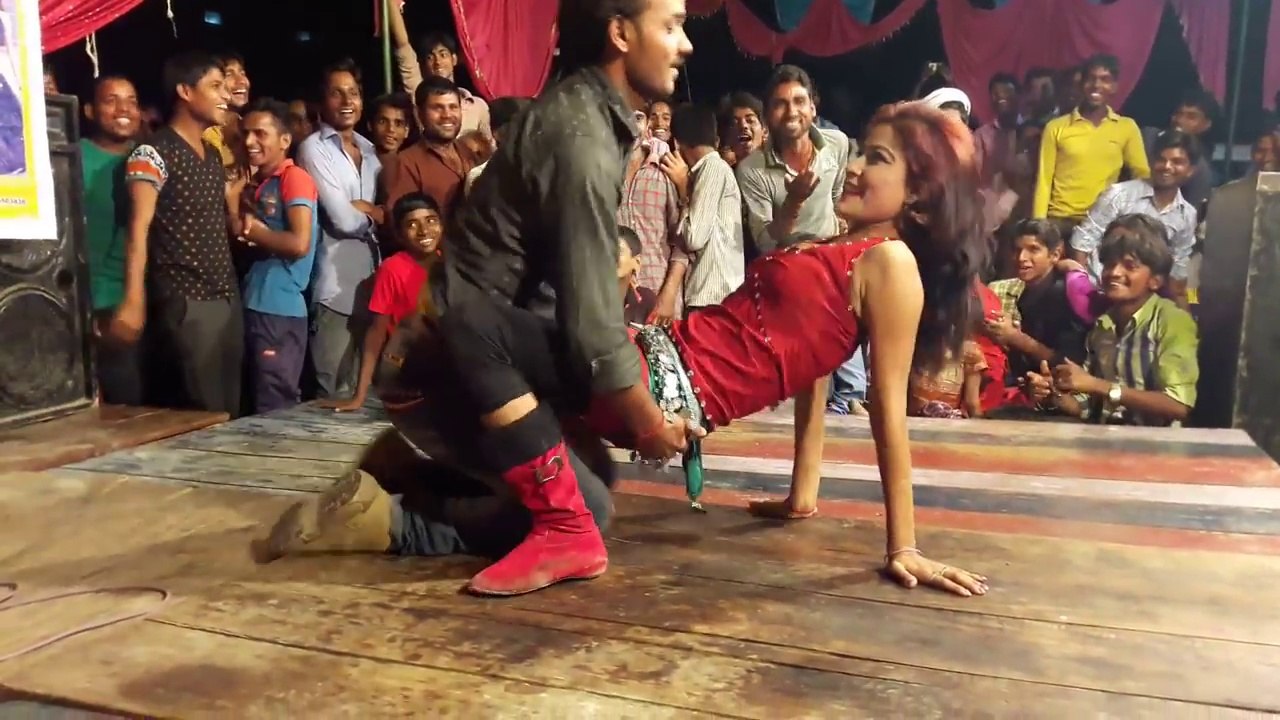16 Year Old Indian Local Girl With Boy Performing Bhojpuri Stage Show