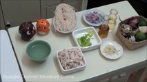 Canal poulet cuisine aliments enfants Voir létablissement le potage minuscule jouets miniature minifood Misu