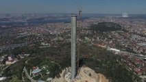 Çamlıca Tv Radyo Kulesi Inşaatı Havadan Görüntülendi