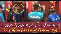 Pakistani Players Avoid handshake to Indian Players