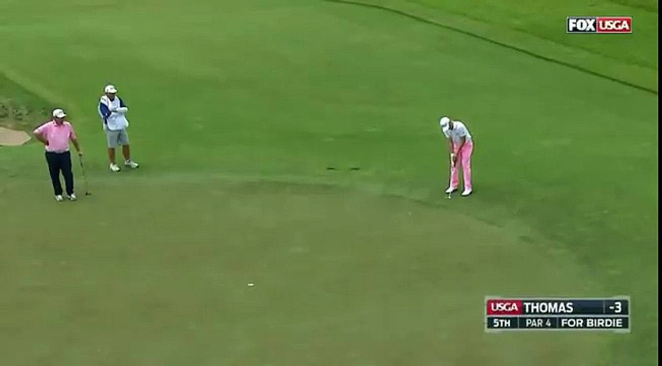L'incroyable putt de Justin Thomas