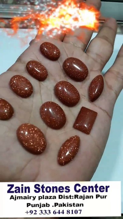 Sang -Sitara (GoldStone) Sunstone. Zain Stones CENTER 0333 6448107