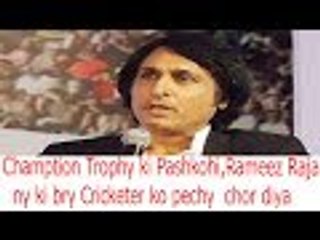 Rameez Raja ki bri Pash gohi Sub ko pechy shoor Diya..