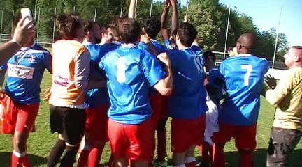 La joie de l'AS Bellecour-Perrache après la victoire dans la finale excellence