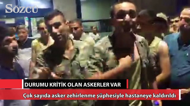 Manisa'da çok sayıda asker zehirlenme şüphesiyle hastaneye kaldırıldı!