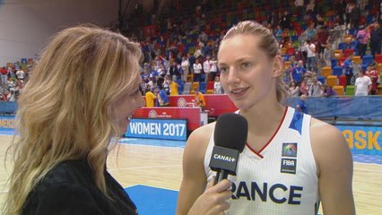 Euro Féminin 2017 - La réaction de Marine Johannès après France/Serbie