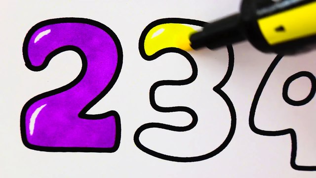 Hur Man Ritar Färgglad Glass För Barns Färgsidor Och Konstfärger Med Färgade Markörer