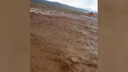 Antalya Elmalı'da Dolu ve Yağmur Sele Neden Oldu