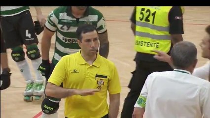Jogador de hóquei do Sporting agride colegas de equipa!