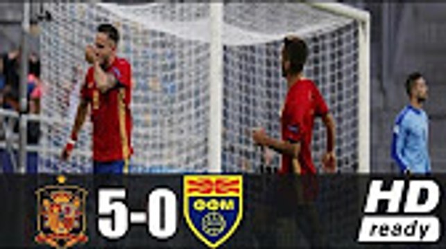 U21 Spain vs U21 Macedonia 5-0 All Goals & Highlights |EURO U21 Championship Group B 17/06/17