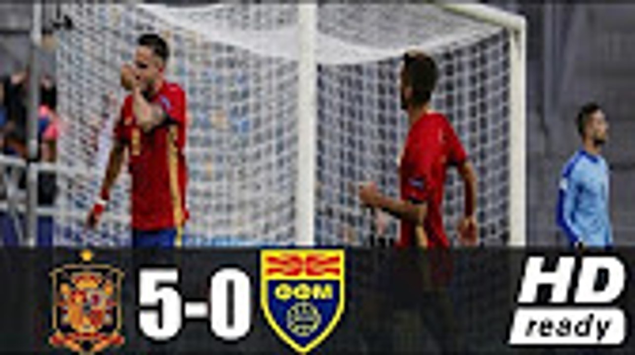 U21 Spain vs U21 Macedonia 5-0 All Goals & Highlights |EURO U21 Championship Group B 17/06/17