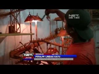 NET JATIM - Perajin limbah kayu di Sidoarjo