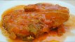 Receta de pescado en salsa de tomates y pimientos rojos / Fish in tomato sauce and red peppers