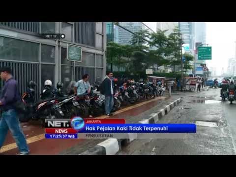 NET17 - Hak pejalan kaki atas jalur pedestrian yang layak masih belum terpenuhi di Ibukota