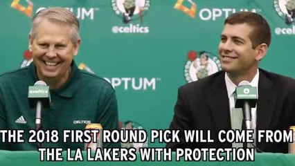 The Celtics Trade No. 1 Overall Draft Pick