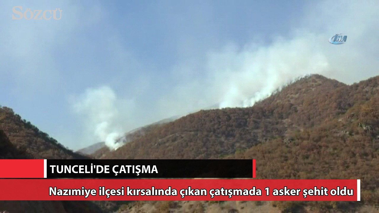 Tunceli’de çatışma 1 şehit, 2 yaralı!