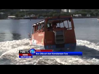 NET24 - Jalan - jalan naik bus amfibi di Brazil