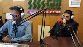 agha minhaj ajmal shobi fm 100 iftar transmission .,