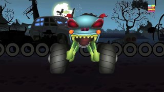Haunted House Monster Truck   If You're Happy And You Know It   Video For Kids