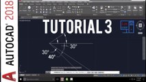 Autocad 2018 tutorial for beginners - how to draw a line with angle in autocad using Polar Coordinate system