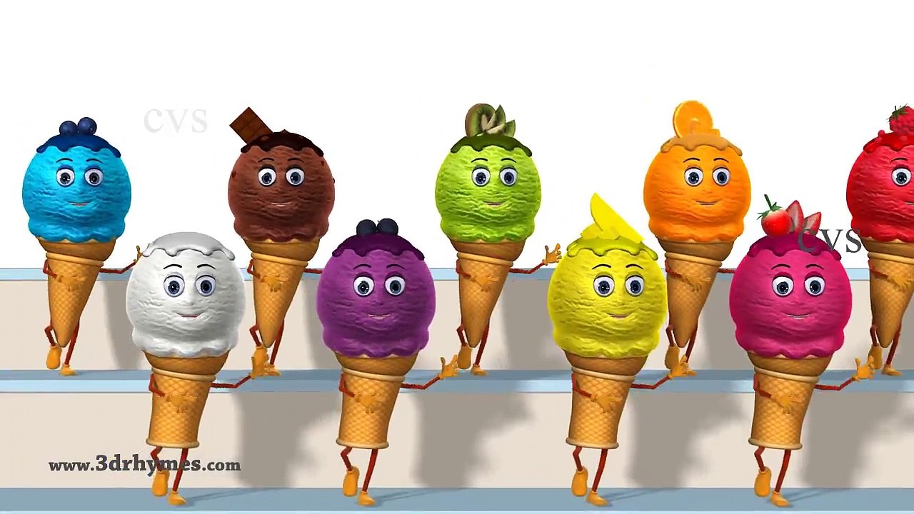 Ice Cream Song for Kids _ Learn Colors with Ice Cream for Children _ Baby Nursery Rhymes