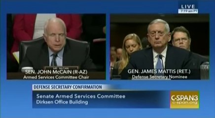 Defense Secretary Nominee General James Mattis Testifies at Confirmation Hea