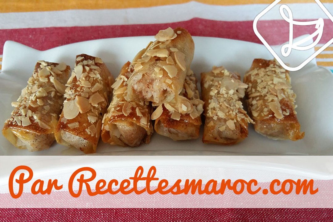 Cigares au Riz & Amandes - Rice & Almond Honey Rolls - سيكار بالروزو اللوز
