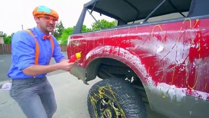 Blippi Truck Wash _ Truck Vide234234werppi _ Blippi Toys