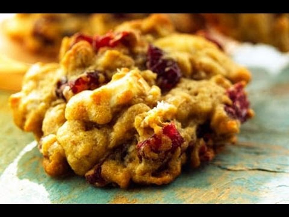Receta de Galletas de Avena con Arándanos / Gal...