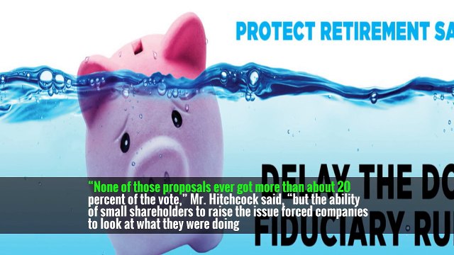 If the Financial Choice Act had been law — which it still is not, for now — it would have required any shareholder seeking to