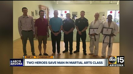 Men save man suffering heart attack during martial arts class