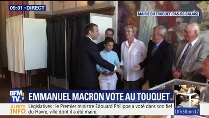 VIDÉO - Emmanuel Macron a voté au Touquet