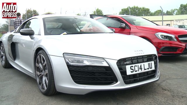 Audi R8 V10 vs Mercedes S63 AMG Coupe - Drag Race Shoot-out