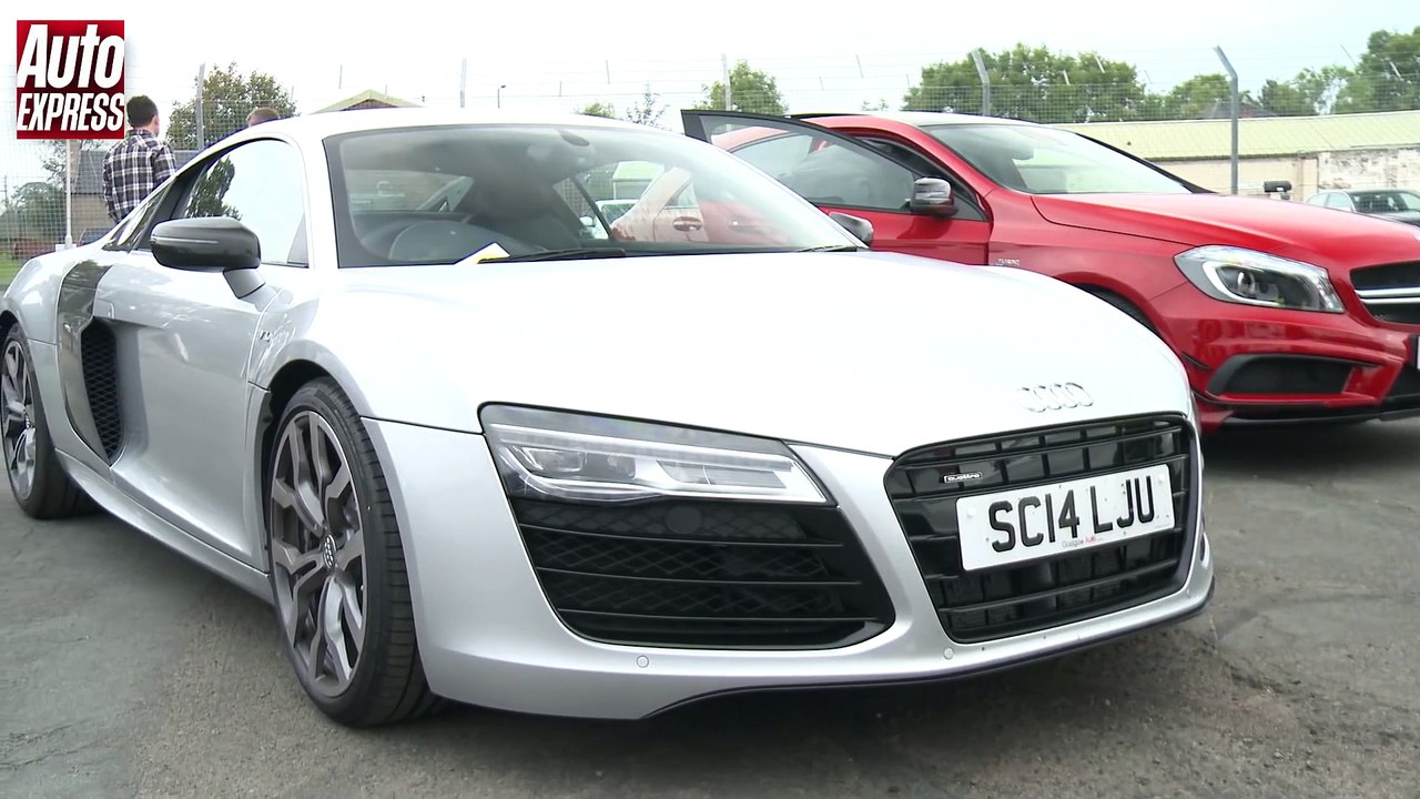 Audi R8 V10 vs Mercedes S63 AMG Coupe - Drag Race Shoot-out