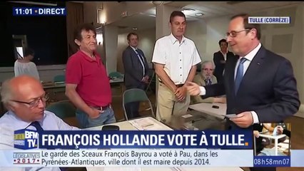 François Hollande a voté à Tulle