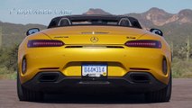 2018 Mercedes-AMG GT C Roadster (Solarbeam Yellow) Design & Driving Footage HD