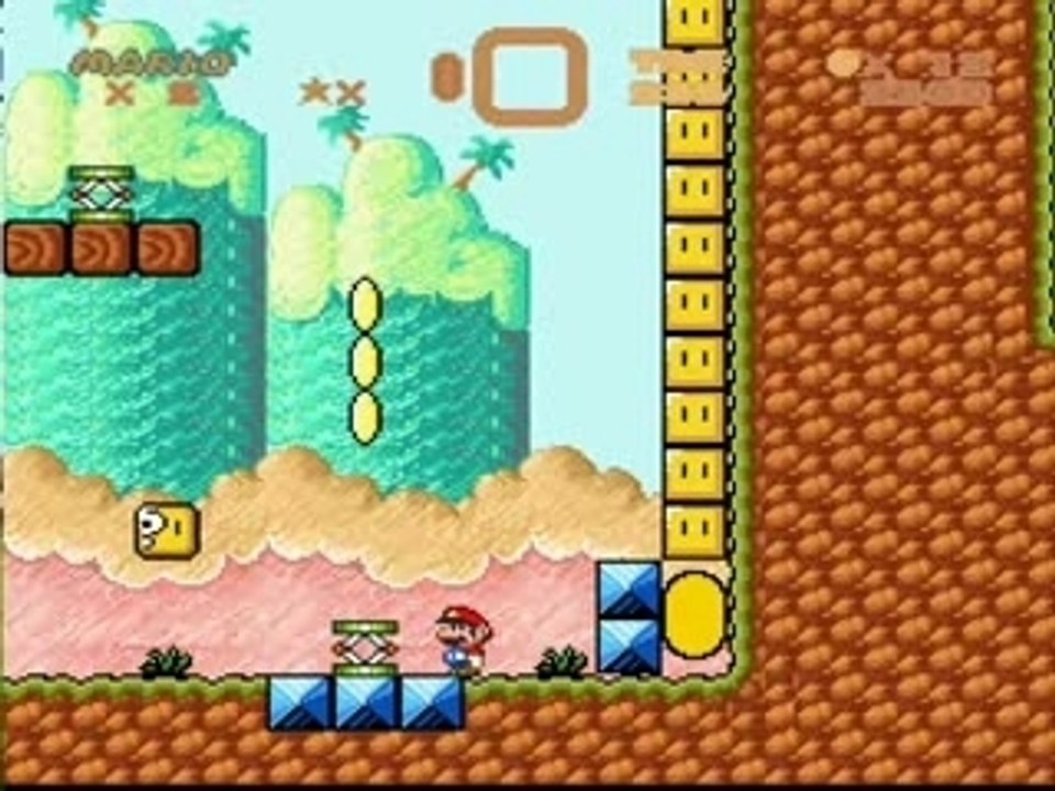 Super mario world hack level