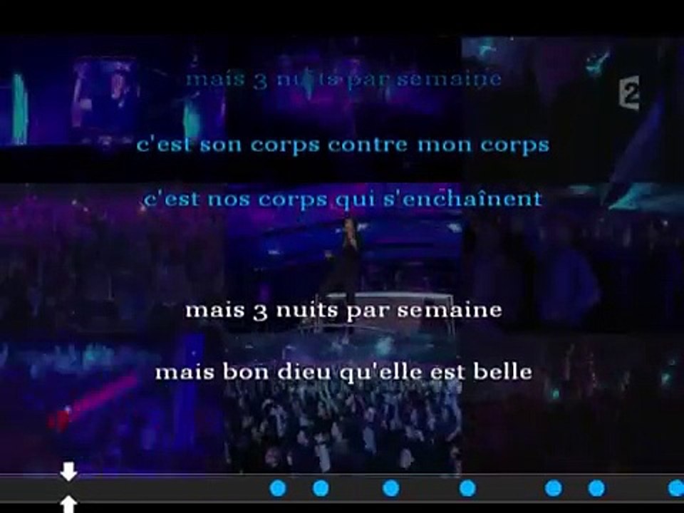 Indochine - Trois nuits par semaine (Version Live) KARAOKE / INSTRUMENTAL