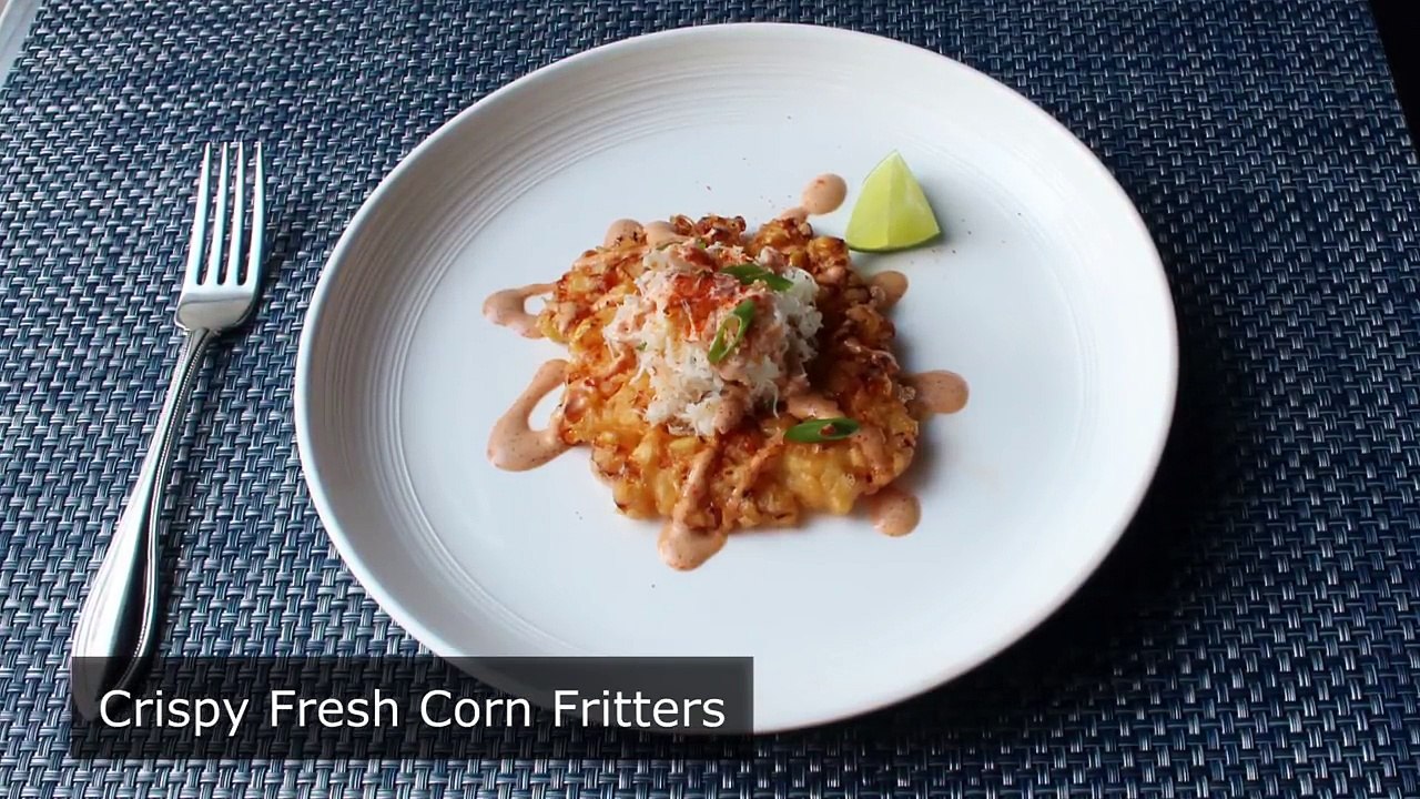 Crispy Fresh Corn Fritters with Crab - How to Make Crispy Corn Fritters - Sweet Corn Fritters Recipe