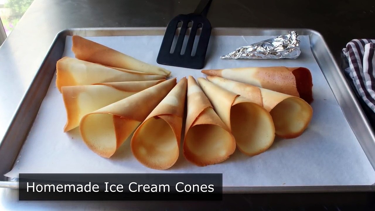 Make Your Own Ice Cream Cones! How to Make Crispy Sugar Cones - Ice Cream Cone Recipe