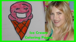 Coloring Pages Ice Cream,  Learn Colors