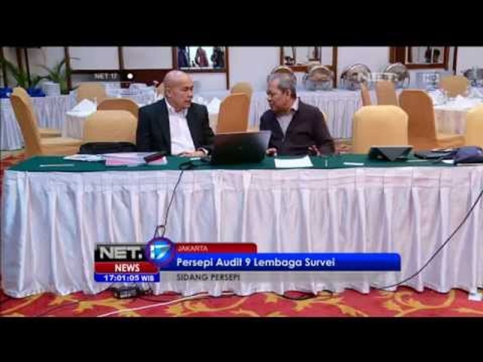 Lembaga Survei Puskaptis Menolak Diaudit dan JSI Mengundurkan Diri dari PERSEPSI -NET17